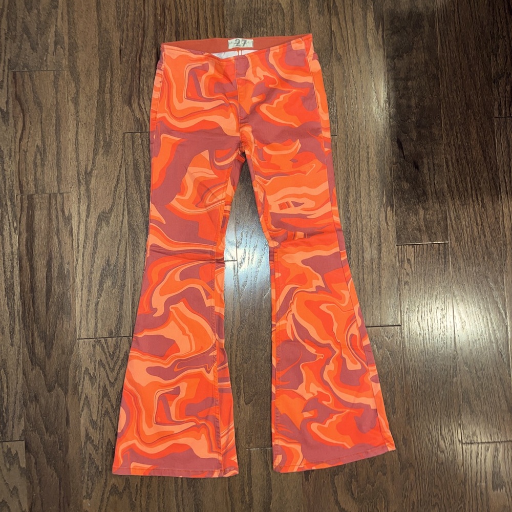 FreePeople Penny Pull on Printed Jeans